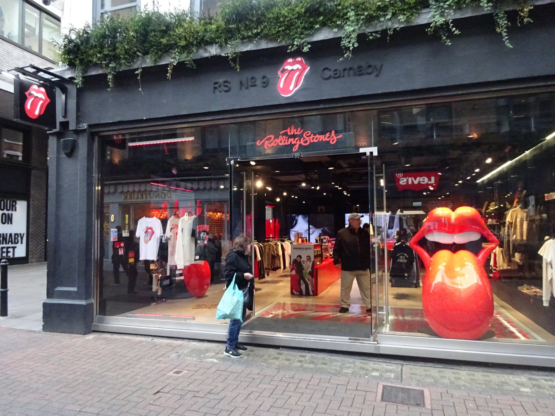 The Rolling Stones' Official Shop In Carnaby Street, Soho, London, Regents Street. (23rd October 2025)
