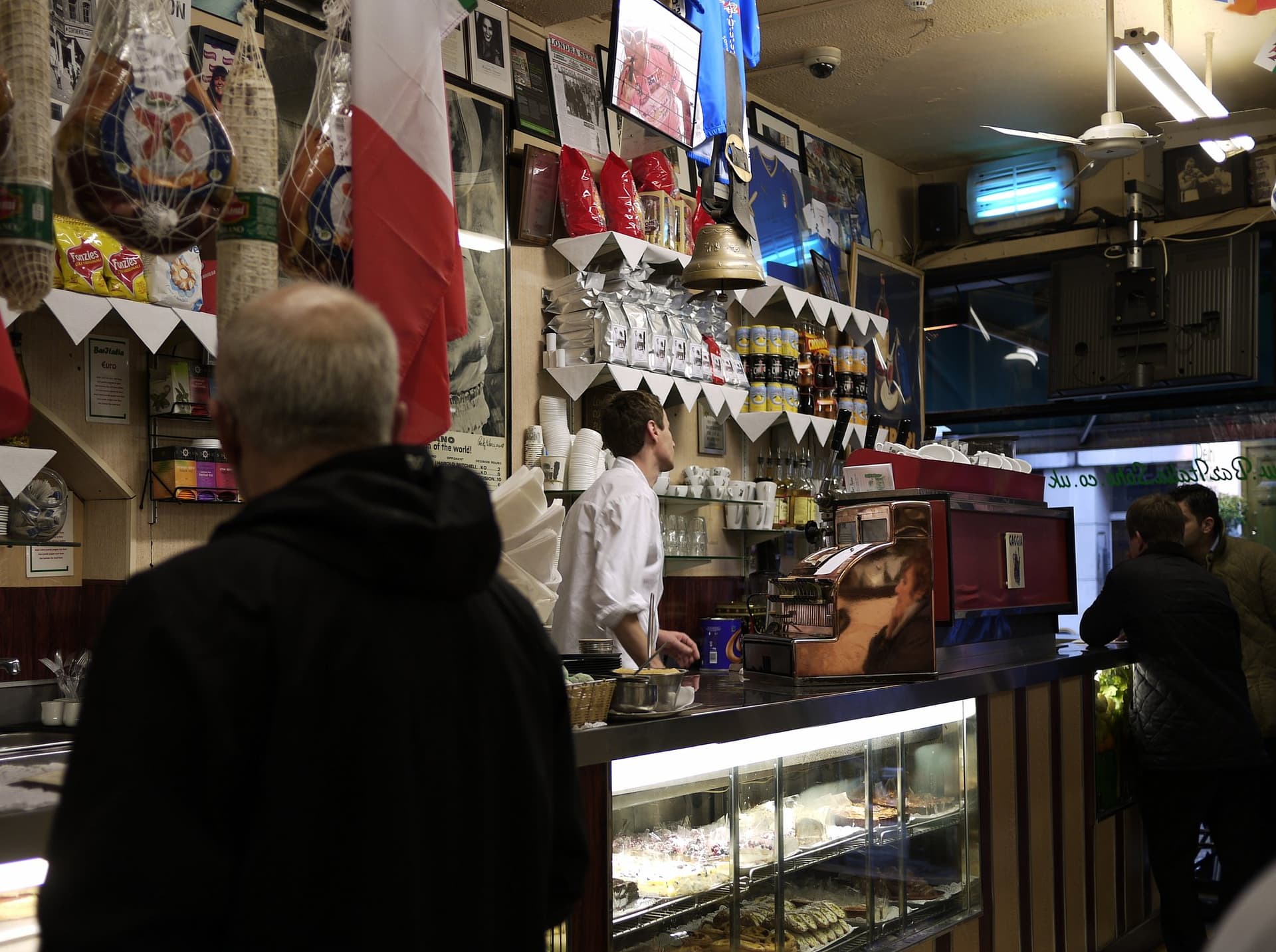 Bar Italia interior, Soho 2012-04-28